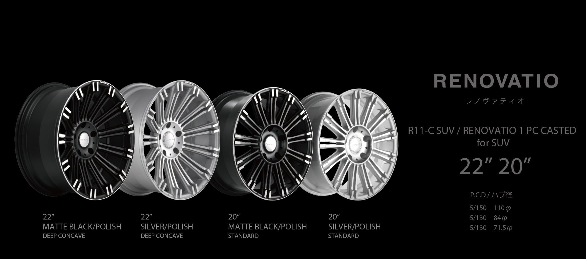 Renault R11 Rims Wald Renovatio R11-C SUV 1-Piece Casted for SUV – 360WHEELS