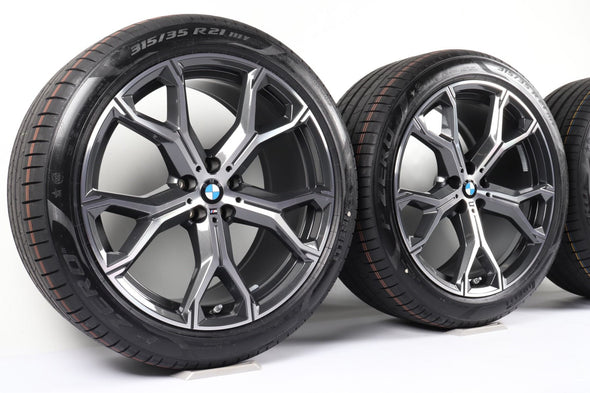 21” BMW X5 / X6 741M OE Complete Wheels Set