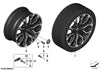 20" BMW X3 iX3 G45 / X4 iX4 G46 1036M M-Performance OE Wheelset