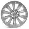 Tesla Model S 19" OEM Slipstream Silver Wheels