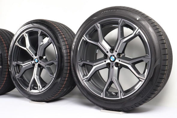 21” BMW X5 / X6 741M OE Complete Wheel Set