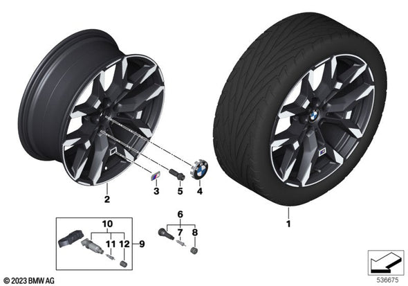 19” BMW 2-Series G42 OE 995 M Performance Wheelset