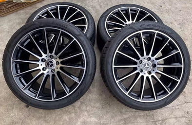 (Demo Car Wheels) 20” Mercedes-Benz E-Class AMG Multi-spoke OE Complete Wheels Set