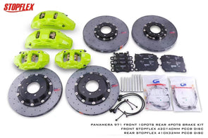 Akebono 10 POT x StopFlex Carbon Ceramic Disc Brake Kit for Porsche Panamera 971 2019+