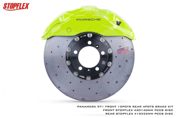 Akebono 10 POT x StopFlex Carbon Ceramic Disc Brake Kit for Porsche Panamera 971 2019+
