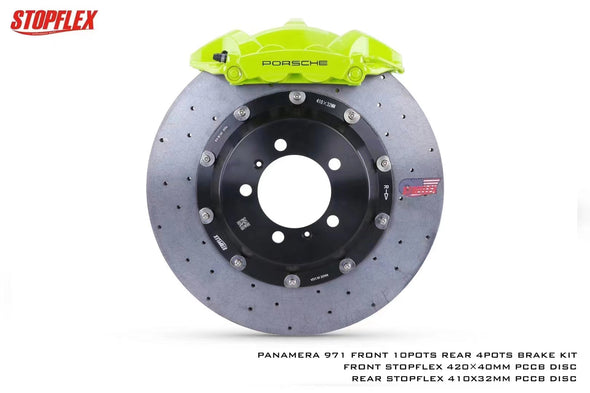Akebono 10 POT x StopFlex Carbon Ceramic Disc for Porsche Taycan / Taycan Cross Turismo 2019+
