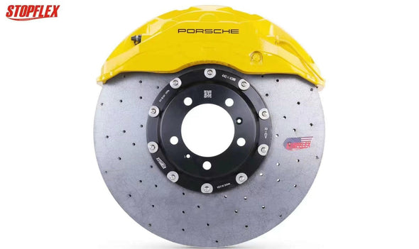 Akebono 10 POT x StopFlex Carbon Ceramic Disc Front Brake Kit for Porsche Taycan / Taycan Cross Turismo 2019+