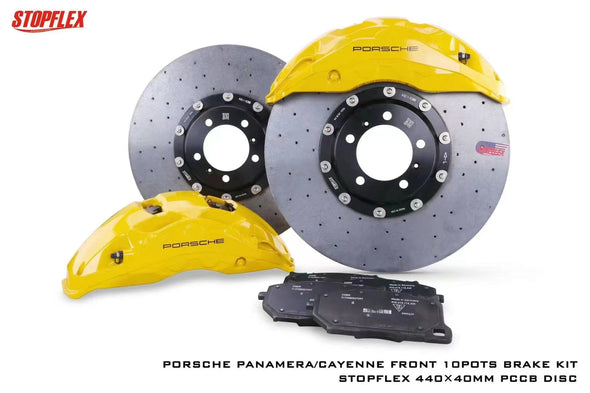 Akebono 10 POT x StopFlex Carbon Ceramic Front Brake Kit for Porsche 971 Panamera 2019+