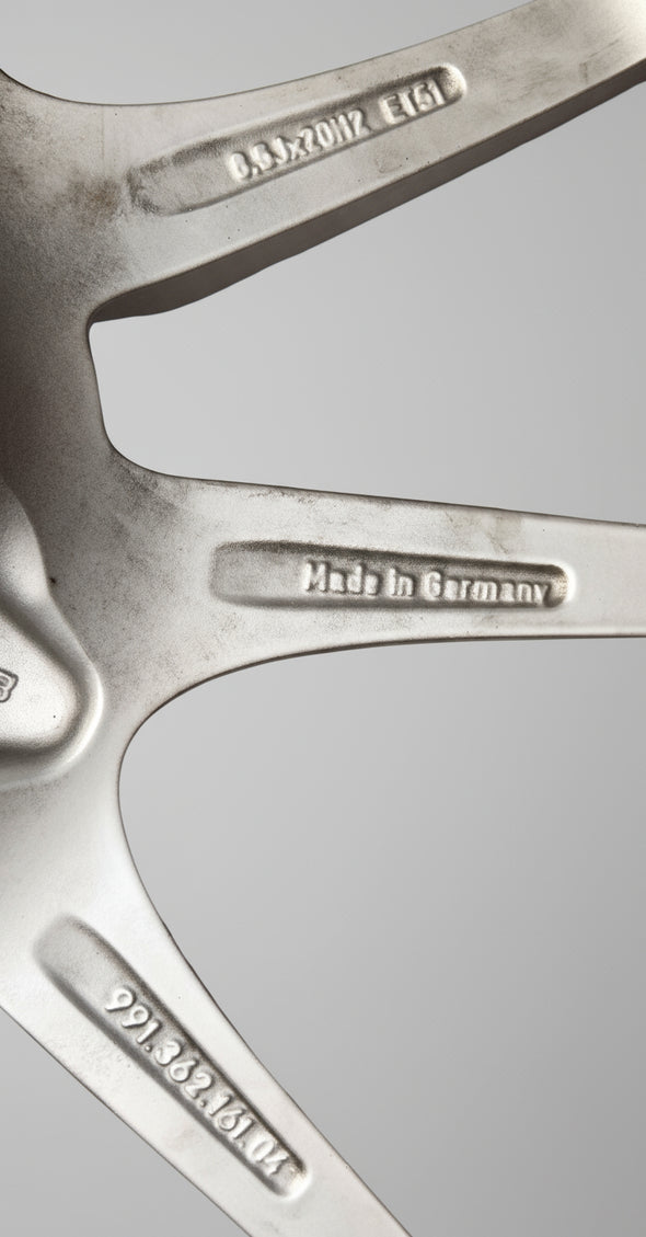 (Demo Car Wheels) 20” Porsche 991 Carrera S III Platinum Satin Matt OE Wheels