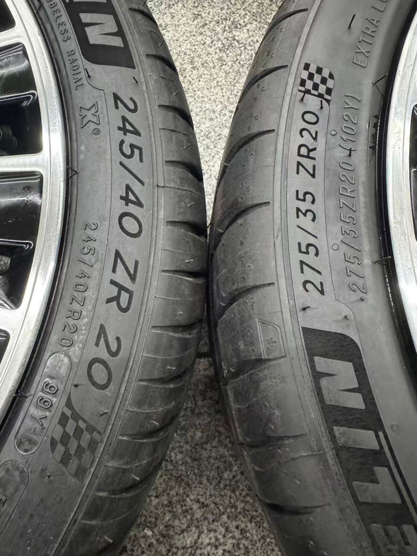 (Demo Car Wheels) 20” Mercedes-Benz E-Class AMG Multi-spoke OE Complete Wheels Set