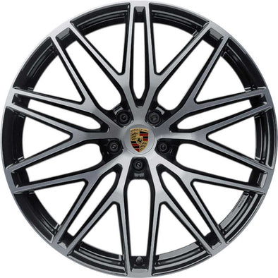 (Demo Car Wheels) 21” Porsche Macan III RS Spyder Design OE Complete Wheels