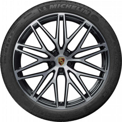(Demo Car Wheels) 21” Porsche Macan III RS Spyder Design OE Complete Wheelset