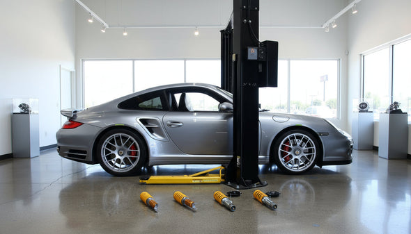 Ohlins DFV Adjustable Coilover Suspension Kit for Porsche 997 C4 / 997 Turbo - POZMW10S1