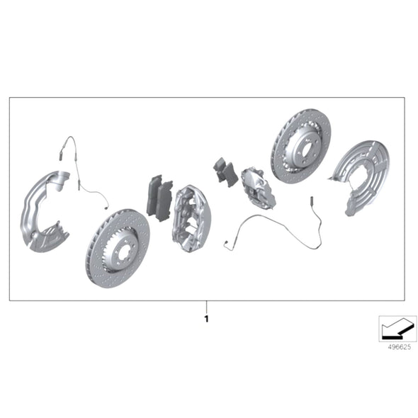 BMW M-Performance F87 M2 / M2C Front & Rear Brake Retrofit Kit