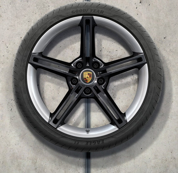(Demo Car Wheels) 21” Porsche Taycan Mission E Design OE Wheel Set