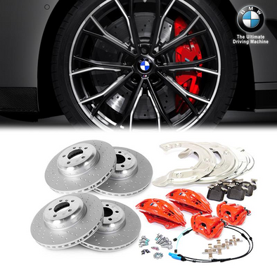 BMW M-Performance Front (4 POT) & Rear (1 POT) Brake Retrofit Kit For 5-Series G30 G31 G32 / 7-Series G11 G12 / 8-Series G14 G15 G16