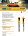 Ohlins DFV Adjustable Coilover Suspension Kit for Porsche 997 GT3 / 997 GT2 - POZMN04S1