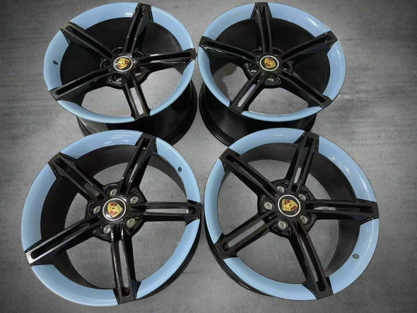 (Demo Car Wheels) 21” Porsche Taycan Mission E Design OE Wheels Set