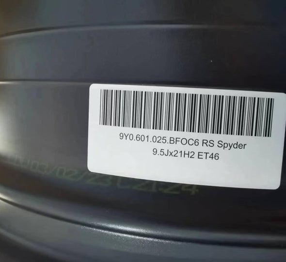 (Demo Car Wheels) 21” Porsche Cayenne RS Spyder Design OE Wheels