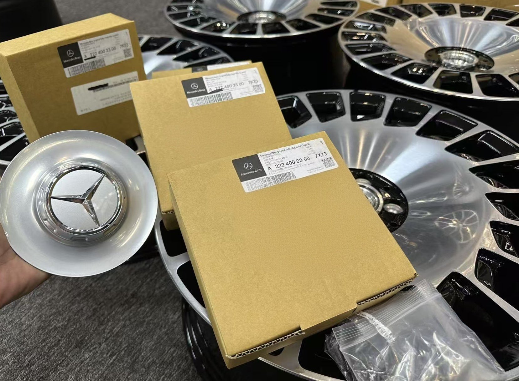 Multi Spoke S Class Rims 20” Mercedes-Benz S-Class Maybach Multi-Spoke OE Wheels – 360WHEELS