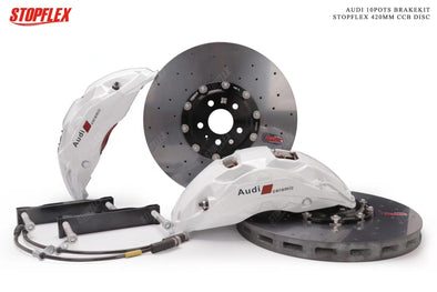 Akebono 10 POT x StopFlex Carbon Ceramic Disc Brake Kit for Audi RSQ8