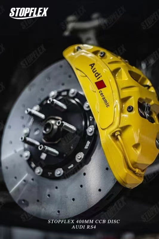Akebono 10 POT x StopFlex Carbon Ceramic Disc Brake Kit for Audi RS6