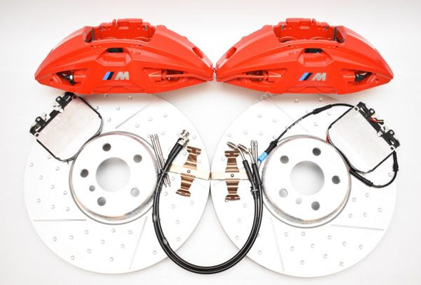 BMW M-Performance Front (4 POT) & Rear (1 POT) Brake Retrofit Kit For 5-Series G30 G31 G32 / 7-Series G11 G12 / 8-Series G14 G15 G16