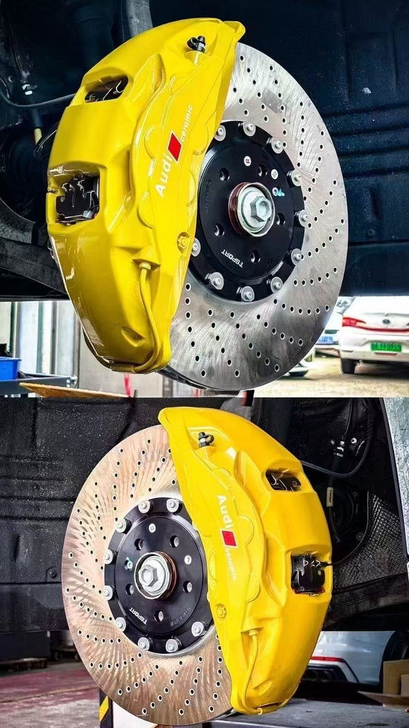 Akebono 10 POT x StopFlex Carbon Ceramic Disc Brake Kit for Audi RS6