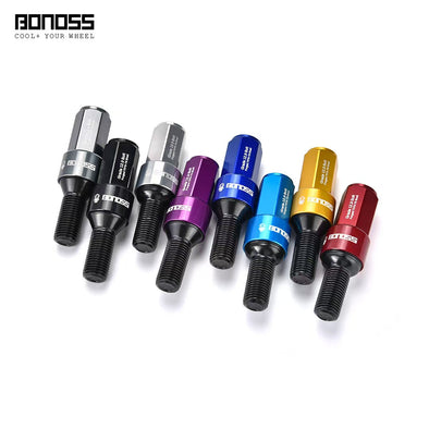 BONOSS Invert Style Forged 7075-T6 Grading Wheel Lugs (9 Colors)   20 Lugs (European Cars)