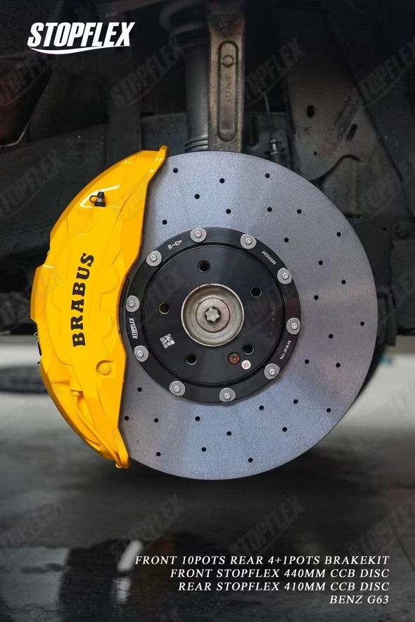 Akebono 10 POT x StopFlex Carbon Ceramic Disc Brake Kit for Mercedes-Benz G63 W463 / W463A / W464