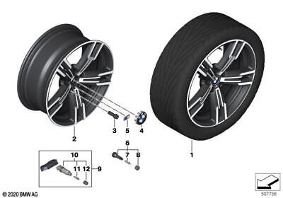 18” BMW 4-Series G22 OE 848M M Performance 5-Spoke Bicolor Wheels