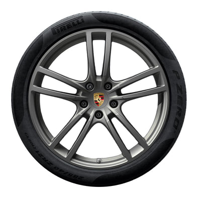 21” Porsche Cayenne Turbo Design OEM Complete Wheel Set