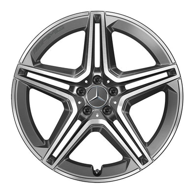 21” Mercedes-Benz GLS AMG 5-Twin-Spoke OEM Complete Wheel Set