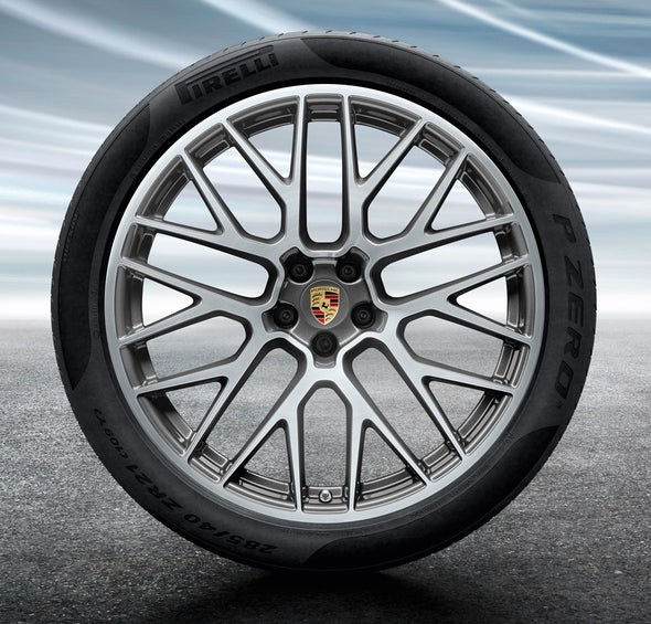 21” Porsche Macan RS Spyder Design OEM Complete Wheel Set