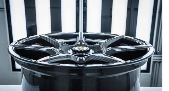 20” Porsche 911 Turbo Carbon Fiber OEM Wheel Set