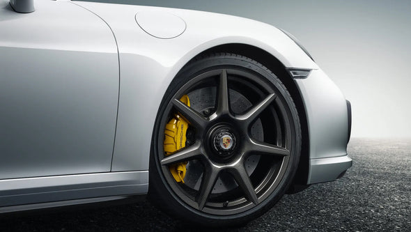 20” Porsche 911 Turbo Carbon Fiber OEM Wheel Set