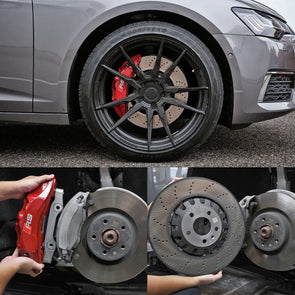 GENUINE RS 6 POT W/ 375MM DISC FRONT BRAKE UPGRADE KIT FOR AUDI A4 A5 B9