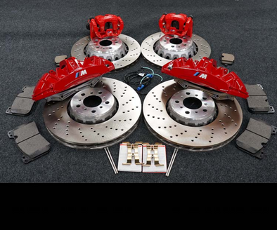 BMW M-Performance Front (6 POT) & Rear (1 POT) Brake Retrofit Kit For 5-Series G30 G31 G32 / 7-Series G11 G12 / 8-Series G14 G15 G16 / X3 G01  / X4 G02 / iX3 G08 / iX I20